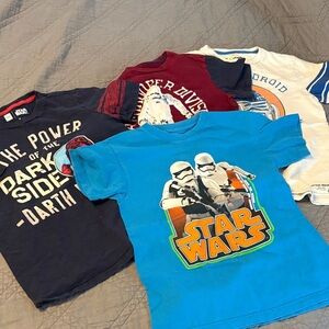 Star Wars Kids T-Shirt bundle of four